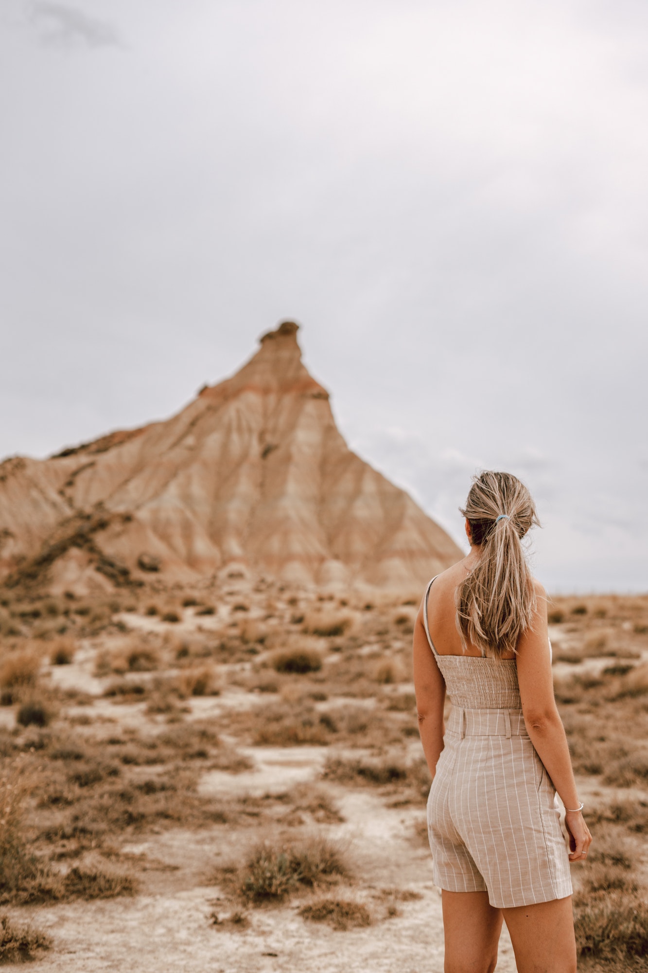 Young woman on the desert