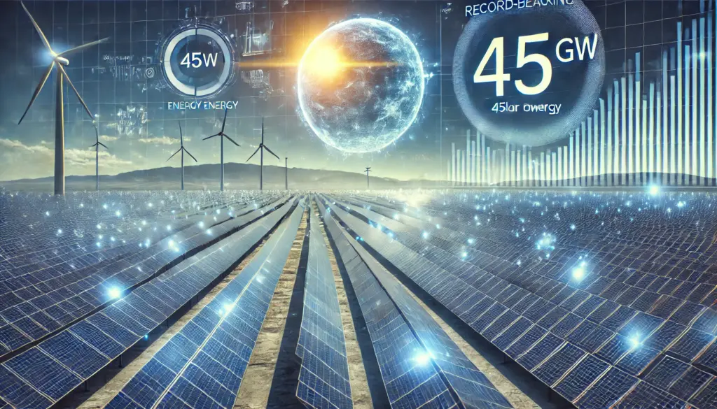 Solarrekord 45 GW