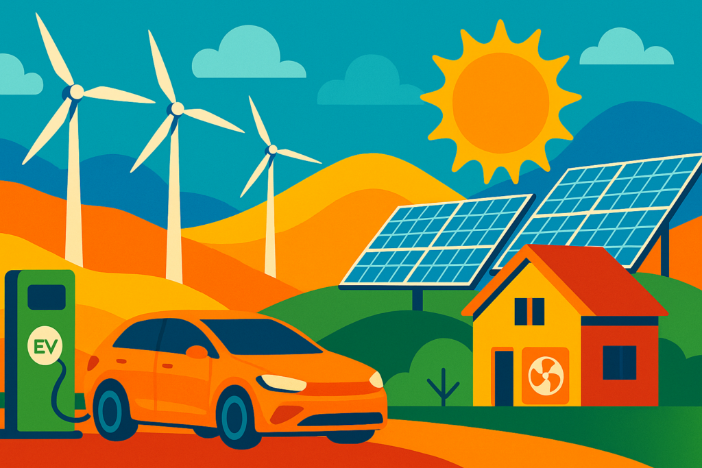 erneuerbarer Stromerzeugung – Wärmewende und E-Mobilität