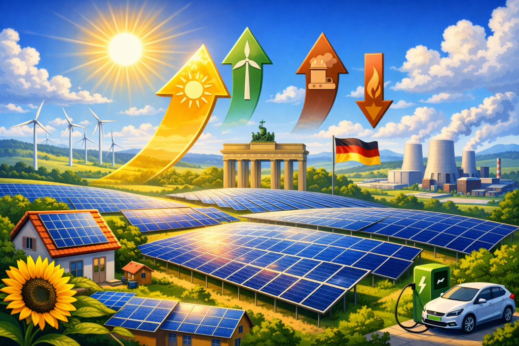 Photovoltaik überholt Braunkohle und Erdgas